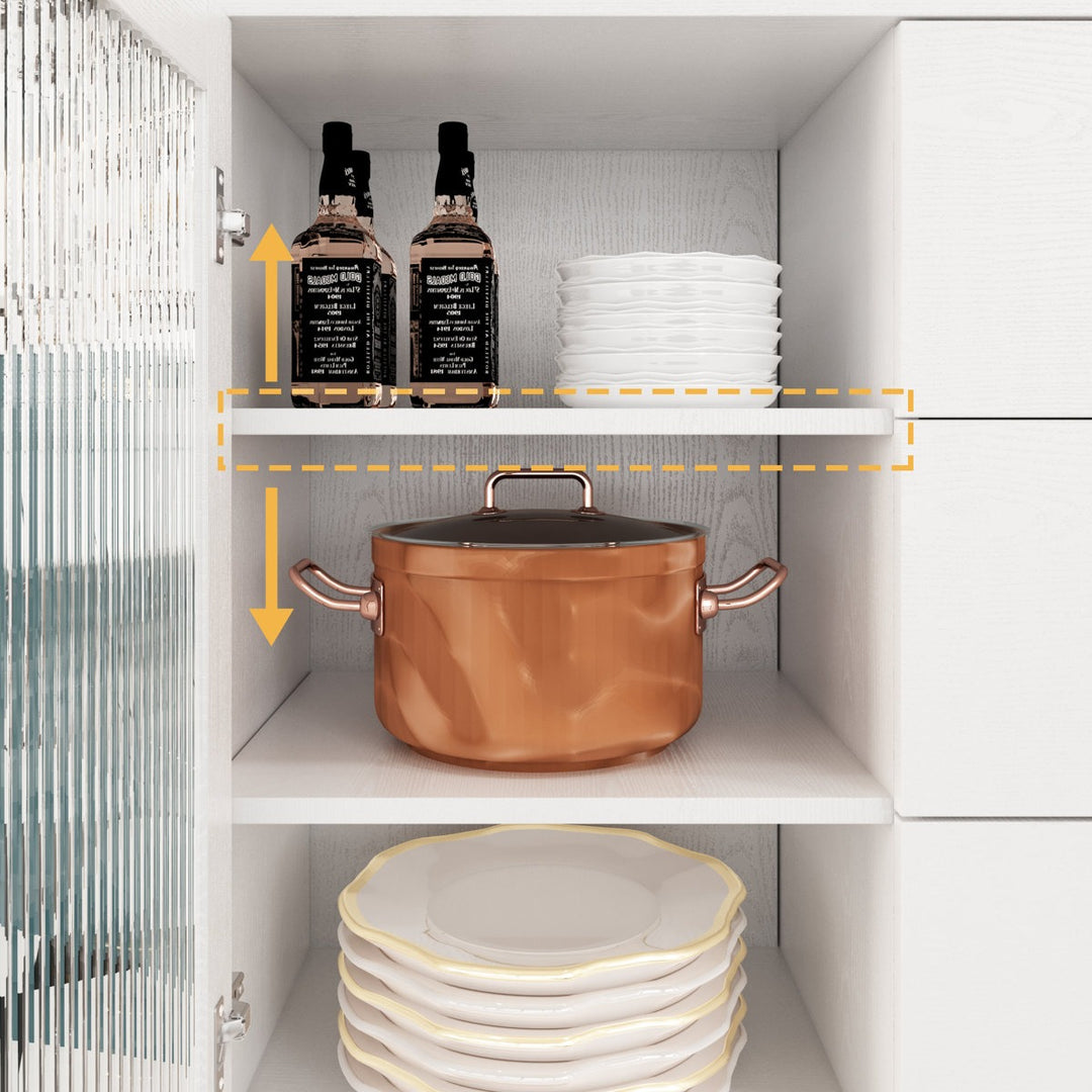 Reo Tall Crockery Unit | White