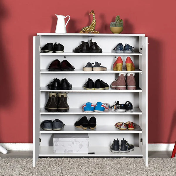 Caleb Shoe Rack | White