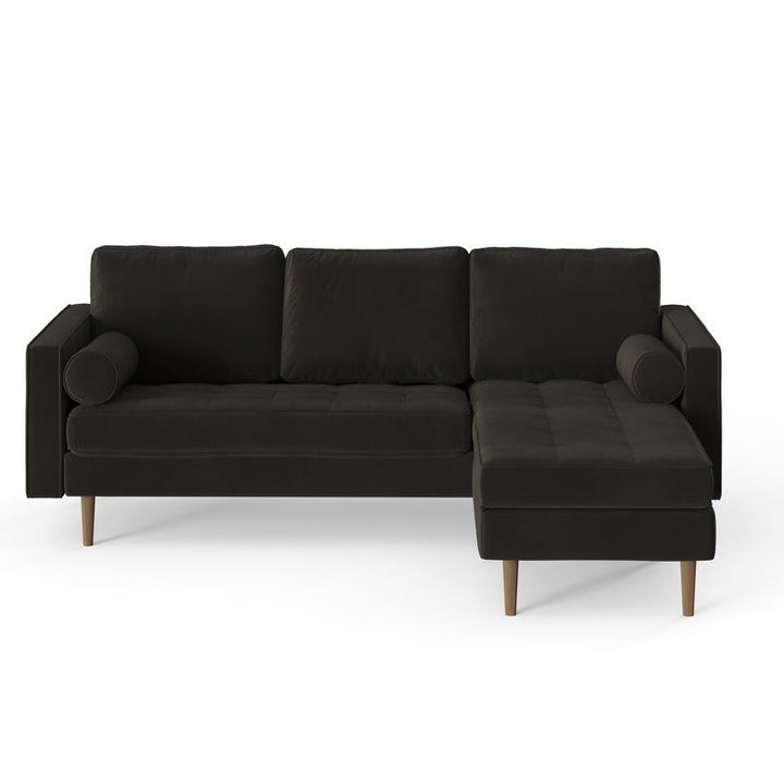 Noir L Shape Sofa | Black | Facing Right
