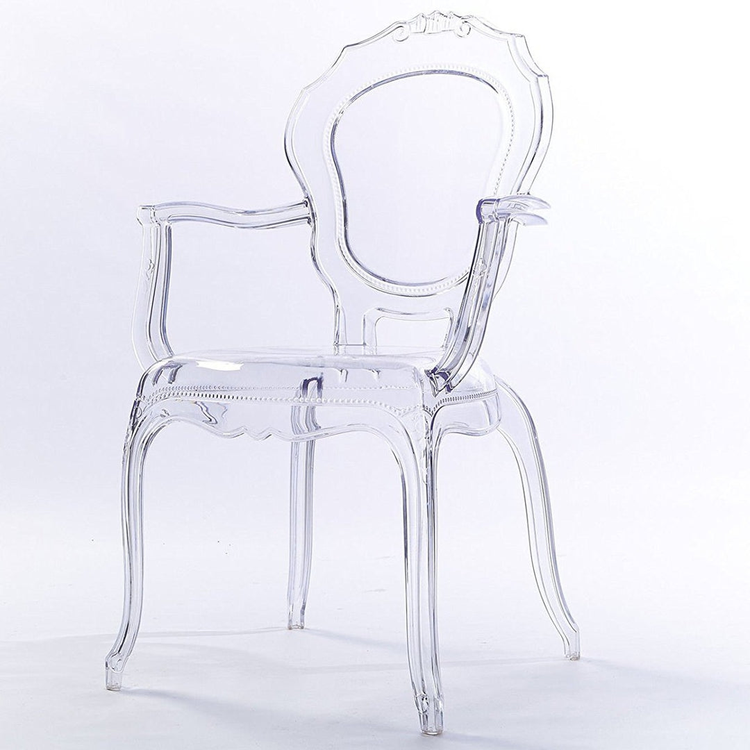 Aera Arm Acrylic  Chair | Clear