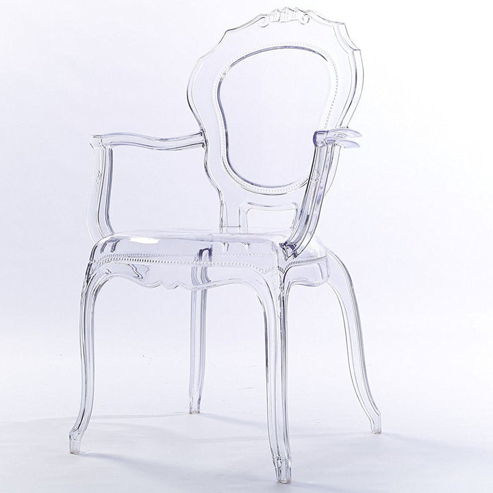 Aera Arm Acrylic  Chair | Clear