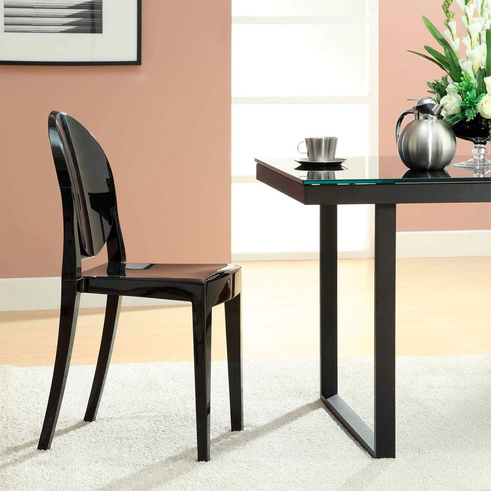 Mathilda Acrylic Chair | Black