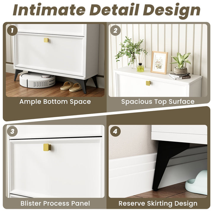 Kalyna Shoes Rack | White