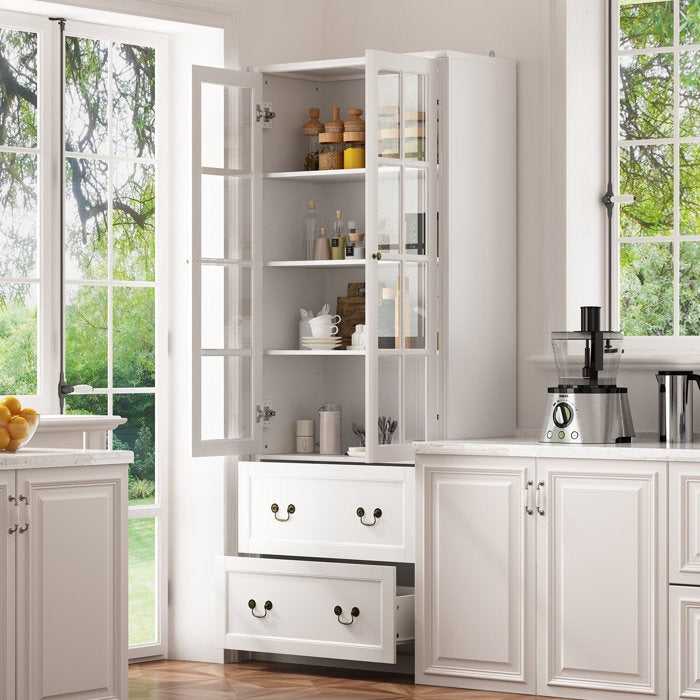 Zojo Tall Crockery Unit | White