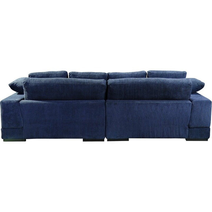 Opulence L-Shape Sofa | Blue | Right Facing