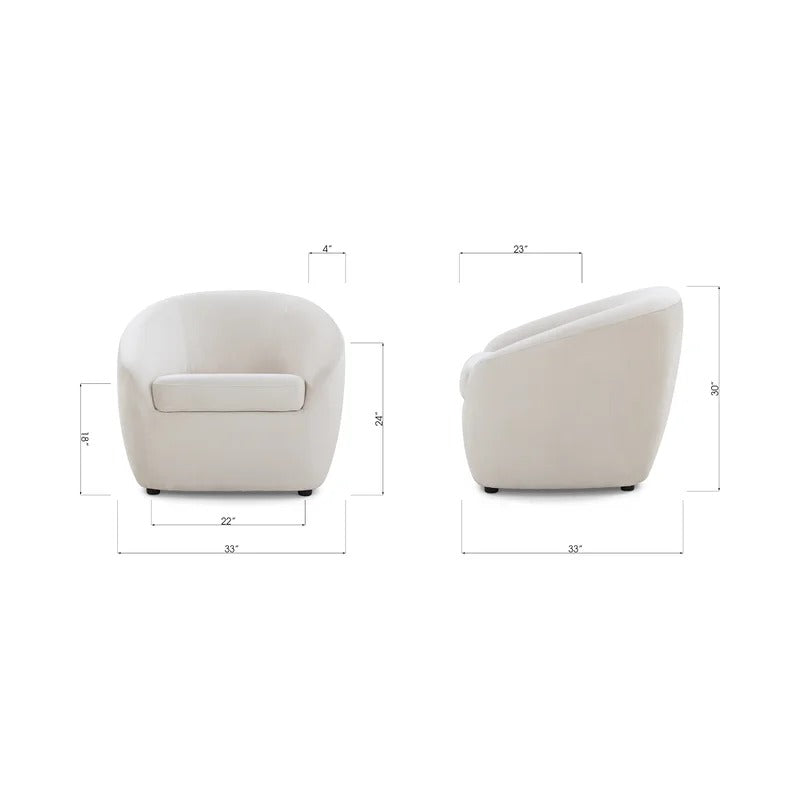 Kaity | Lounge Chair | Cream