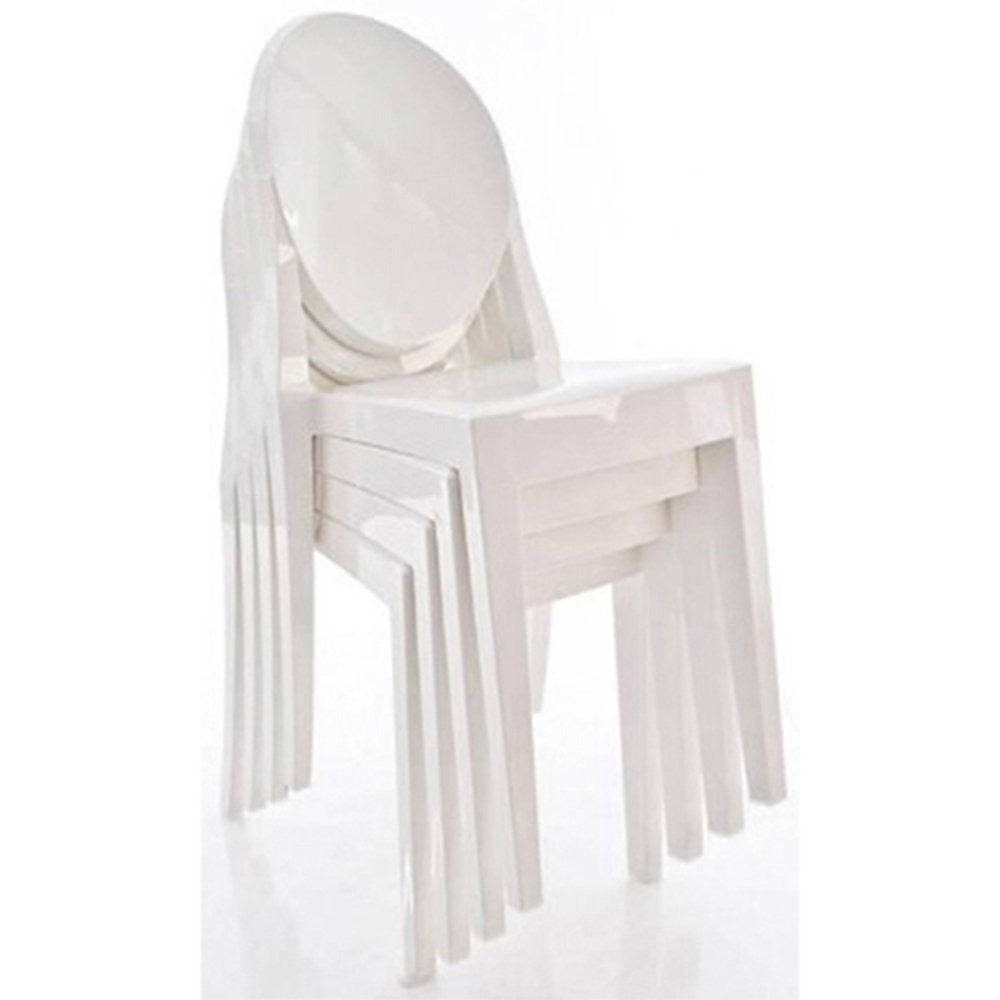 Mathilda Acrylic  Chair |  White