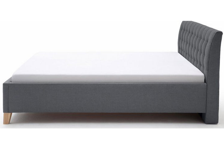 Deporte Bed Without Storage | King | Grey Fabric Upholstrey