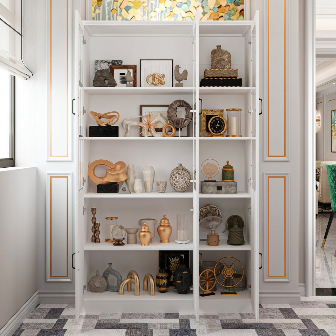 keji  Tall Crockery Unit |White