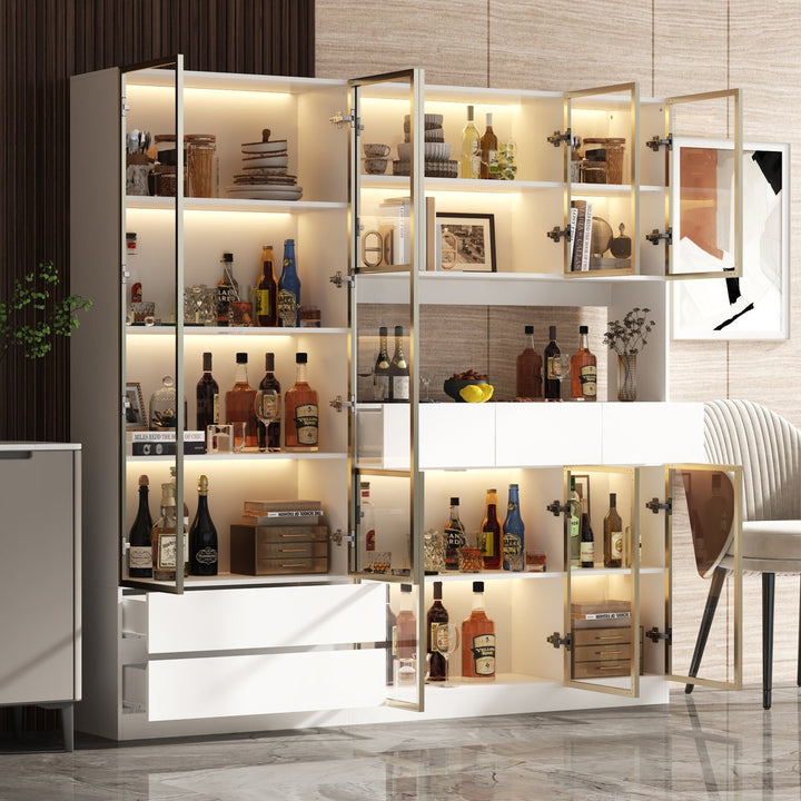 Rento Tall Crockery Unit | White