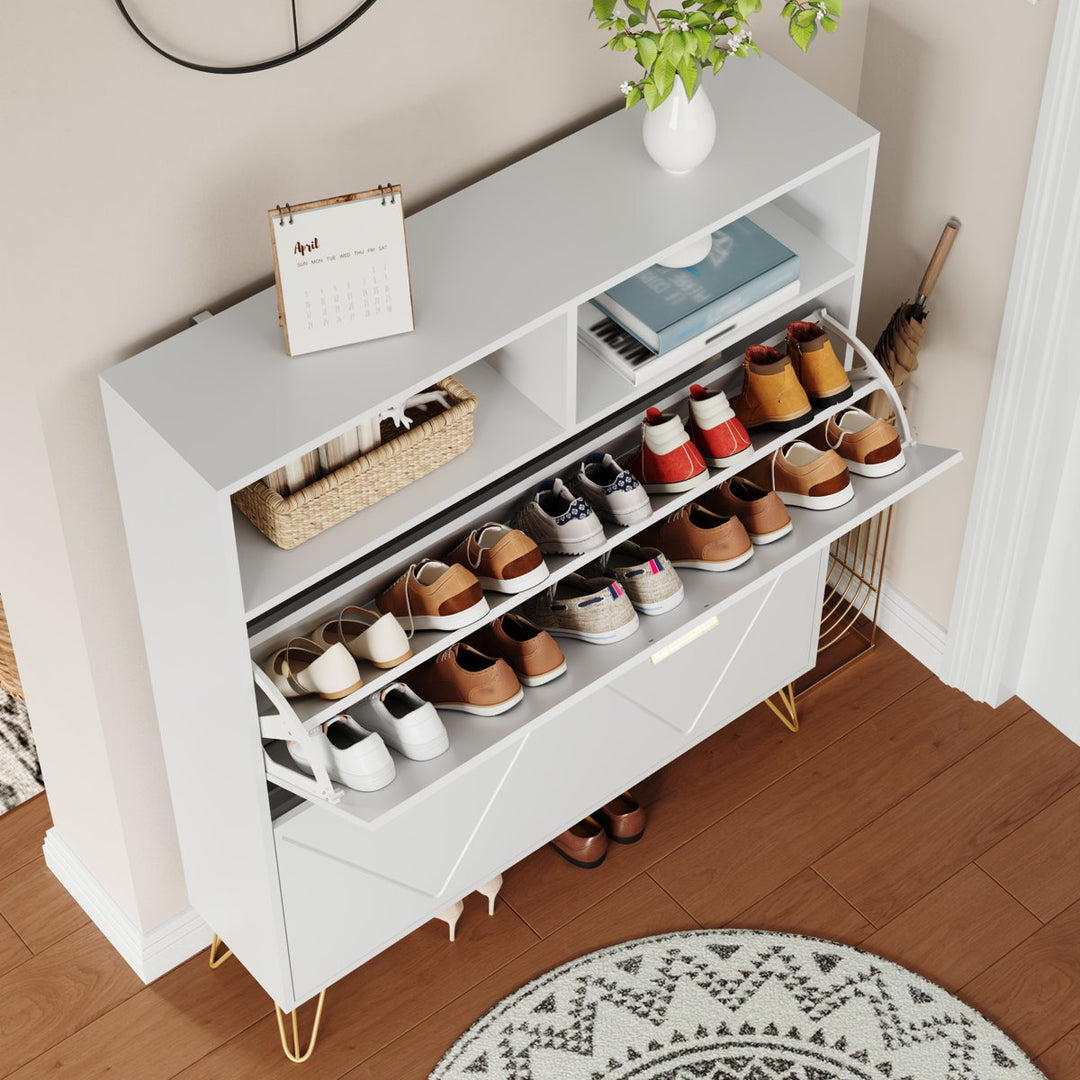 Saoirse  Shoe Rack | White