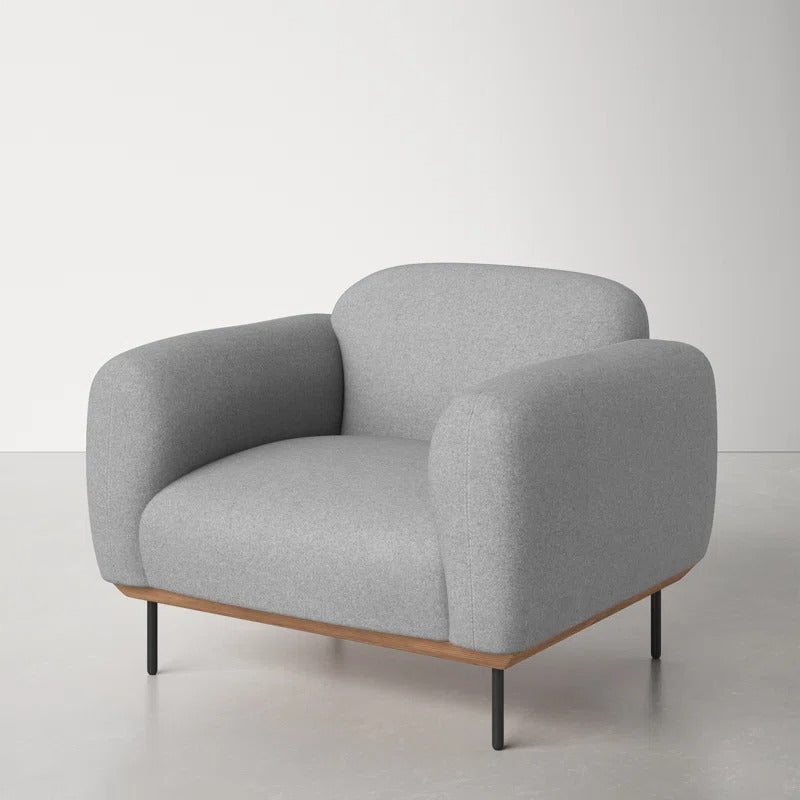 Rivet Sofa | 1 Seater | Grey