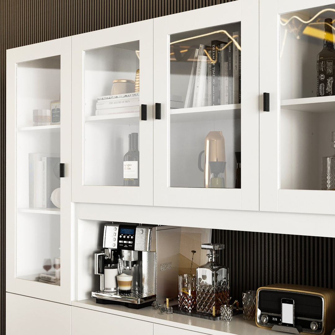 Mano Tall  Crockery Unit | White