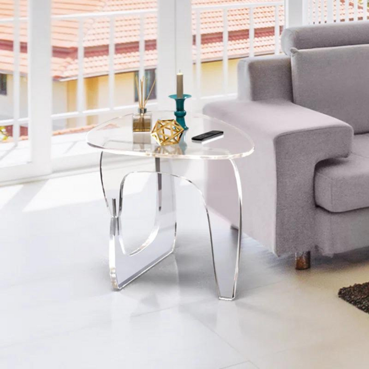 Aurora clear side table
