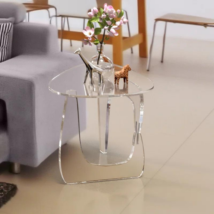 Minimalist Clear Acrylic Side Table

