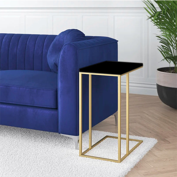 Joy End Table | Golden & Black