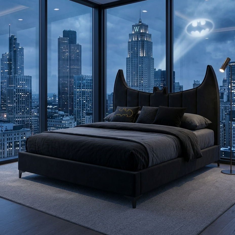 Batman Kids Bed Without Storage | King