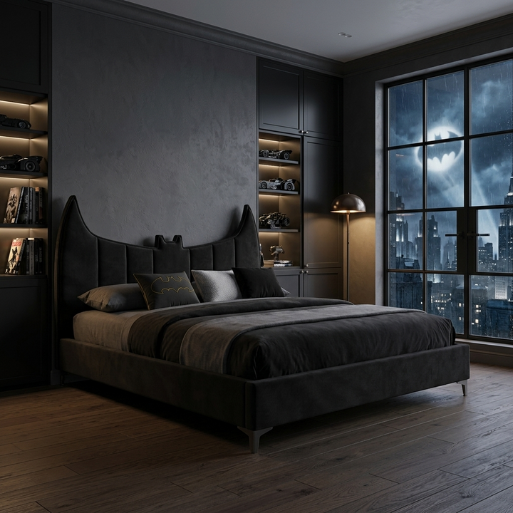 Batman Kids Bed Without Storage | King