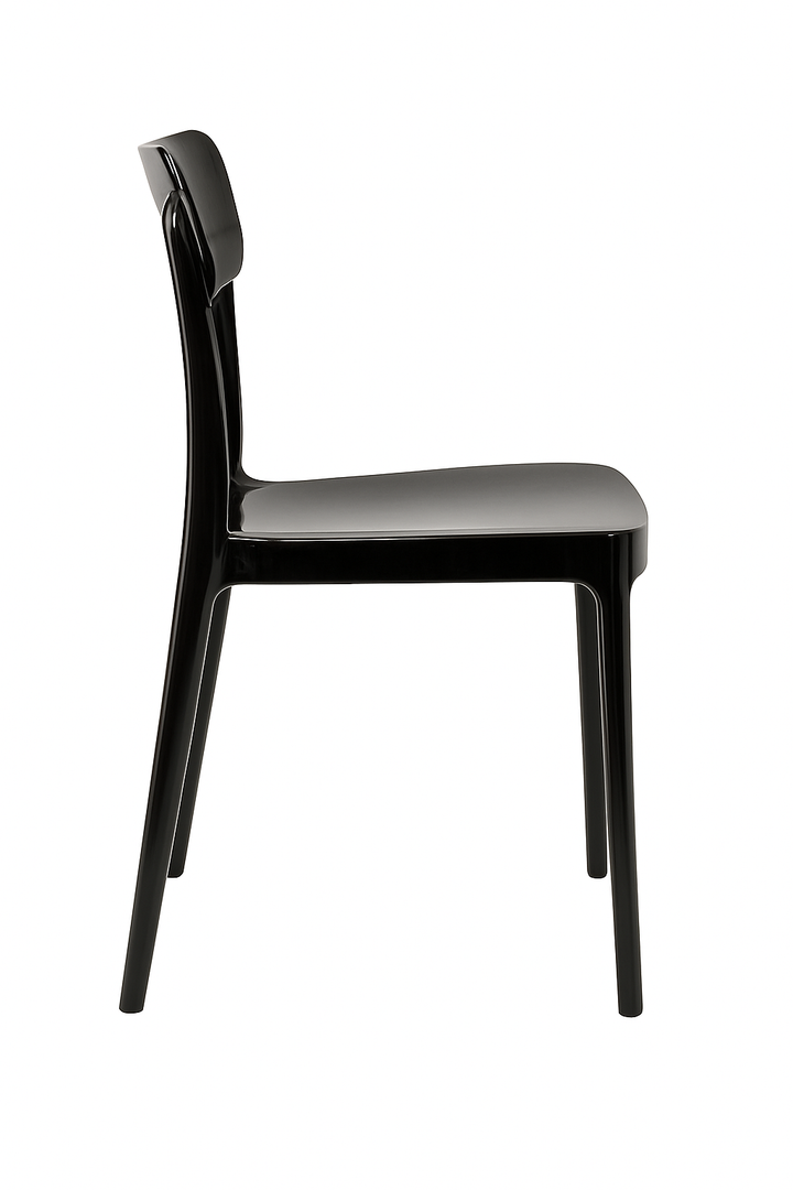 Oksana Acrylic  Chair | Black