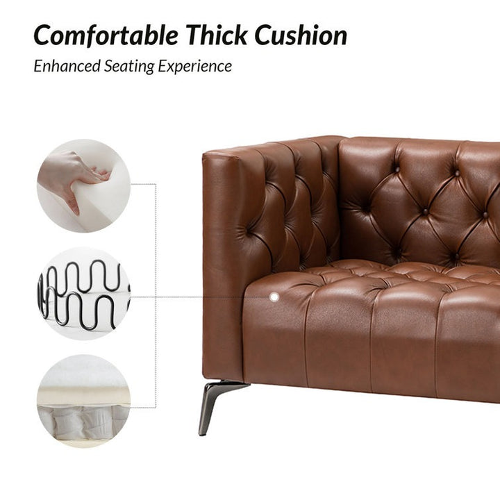 Grandeur sofa | 2 Seater | Tan