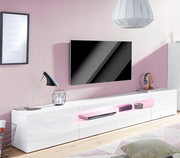 Abstract TV Stand | Medium | White