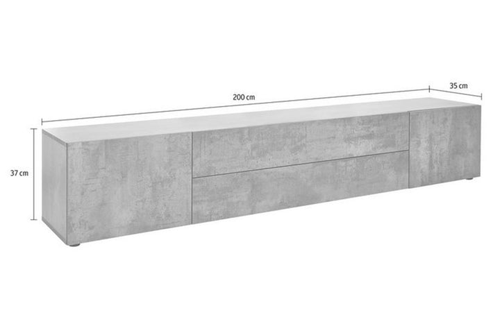 Sisvo TV Stand | White Matte