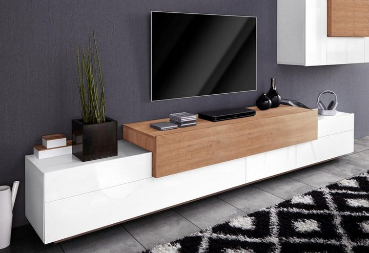 Boat Tv Stand | Beige & White