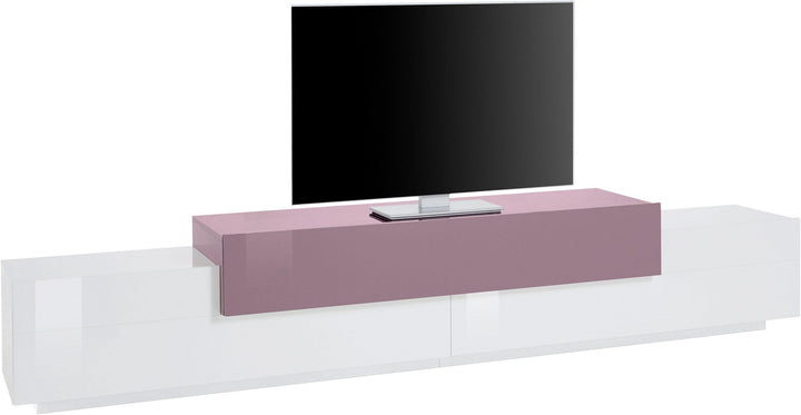 Boat Tv Stand | White & Hot Pink