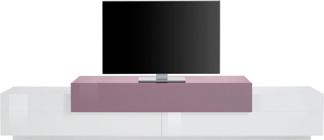 Boat Tv Stand | White & Hot Pink