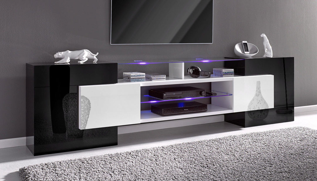 Small Goods TV Stand | White & Black