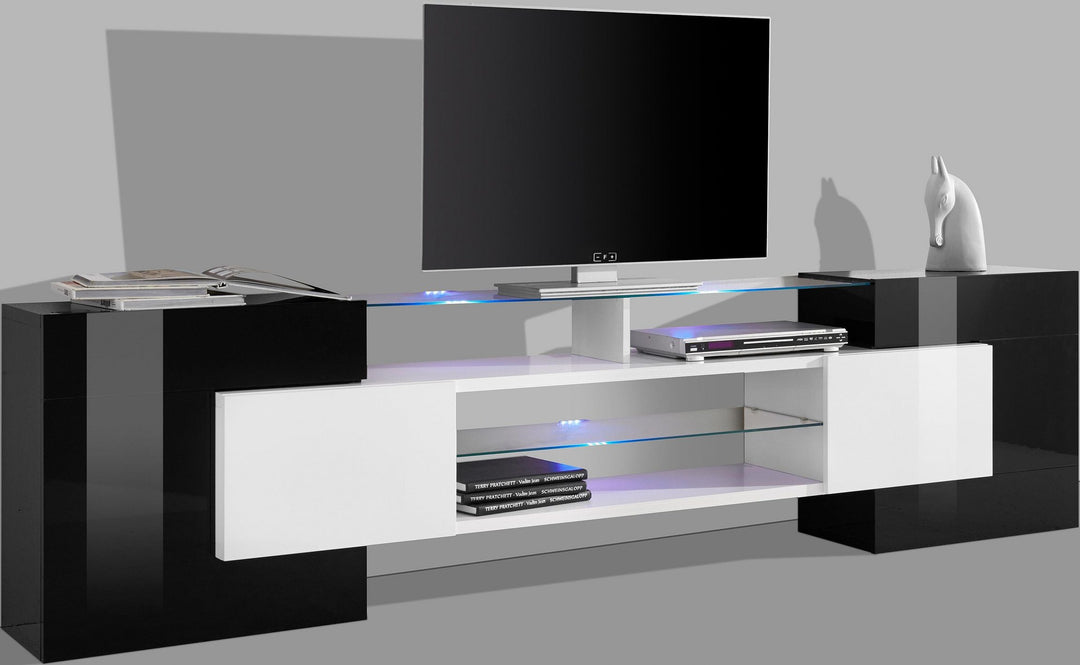 Small Goods TV Stand | White & Black