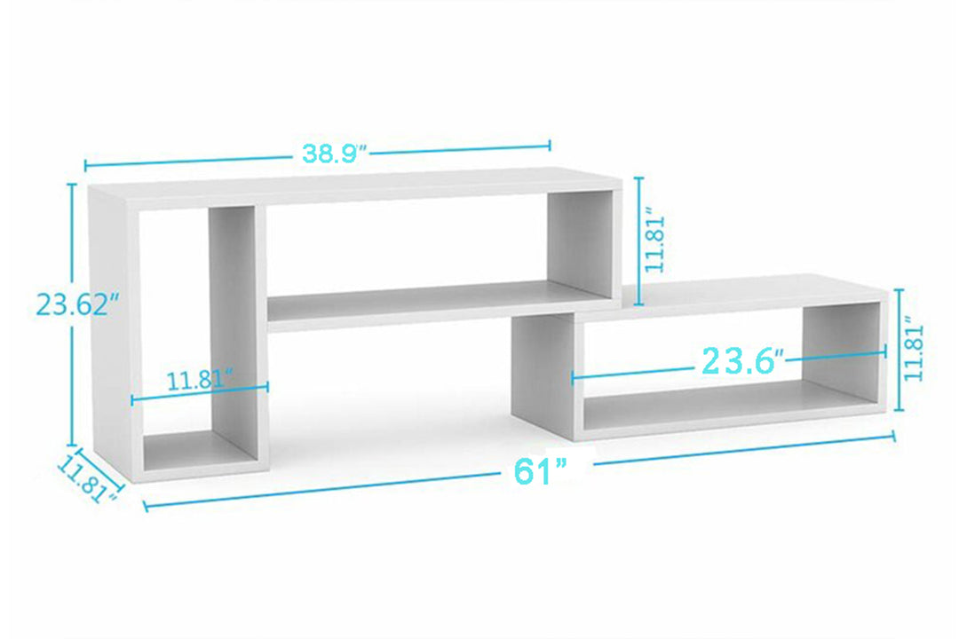 Gun TV Shelves | White