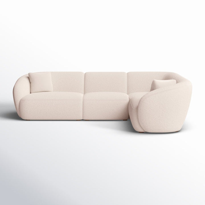 Texido L-Shape Sofa | Beige | Right Facing