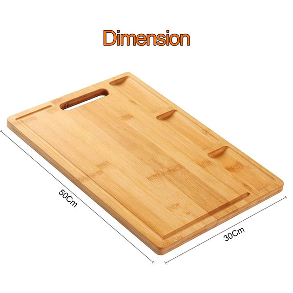 Juice Grooves Chopping Board | Rubberwood | Large