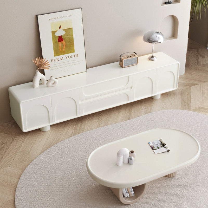 Mail White Modern TV Unit for Clean Contemporary Homes