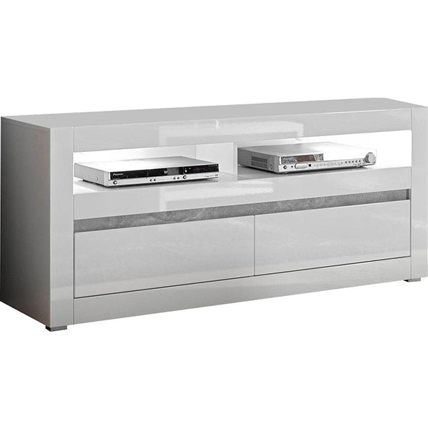 modern tv stand on a white background