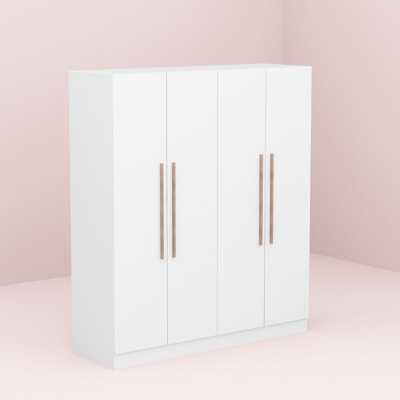 New model wardrobe with  clean matte white finish