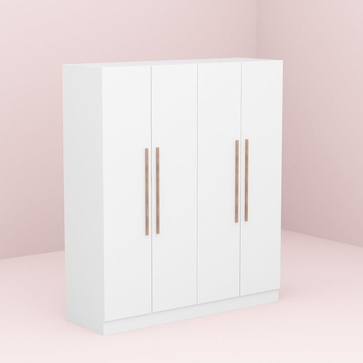 New model wardrobe with  clean matte white finish