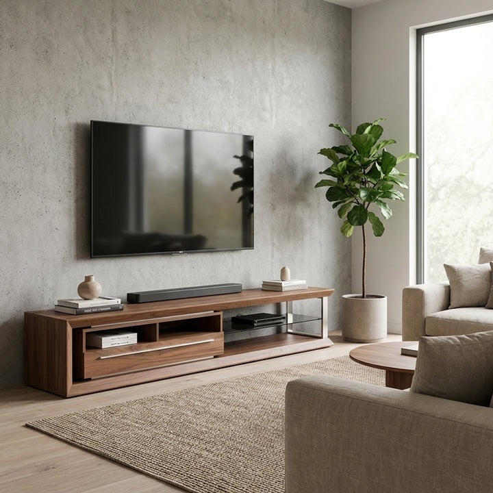 Nicolas TV Stand | Small | Walnut