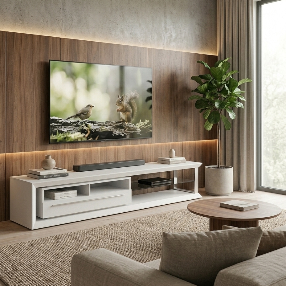 Nicolas TV Stand | Large | White