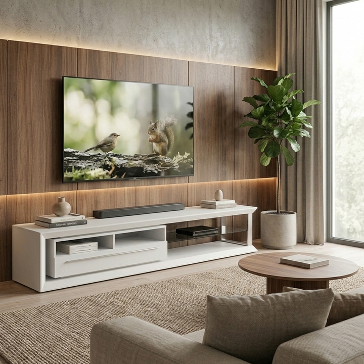 Nicolas TV Stand | Large | White