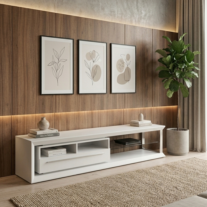 Nicolas TV Stand | Large | White