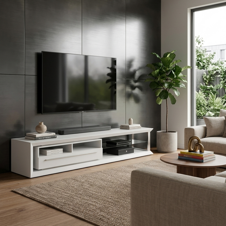 Nicolas TV Stand | Large | White