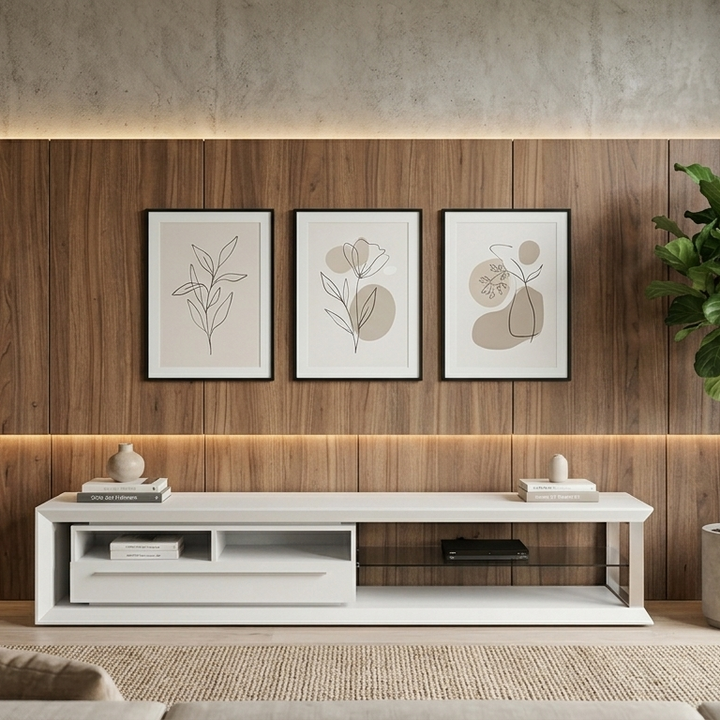 Nicolas TV Stand | Large | White