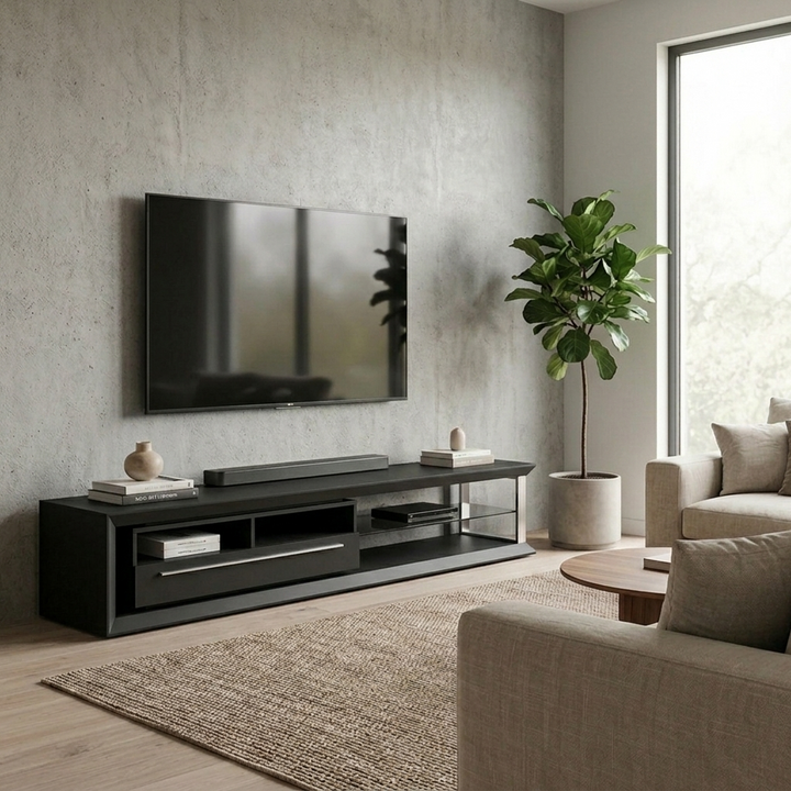 Nicolas TV Stand | Large | Black