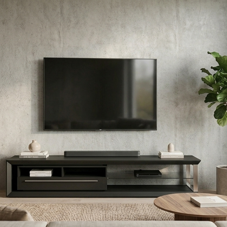 Nicolas TV Stand | Large | Black