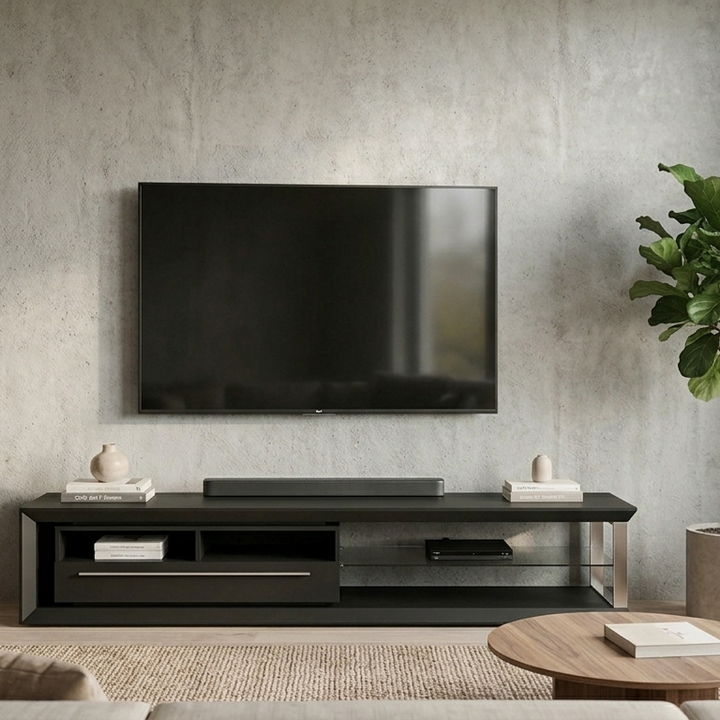Nicolas TV Stand | Large | Black