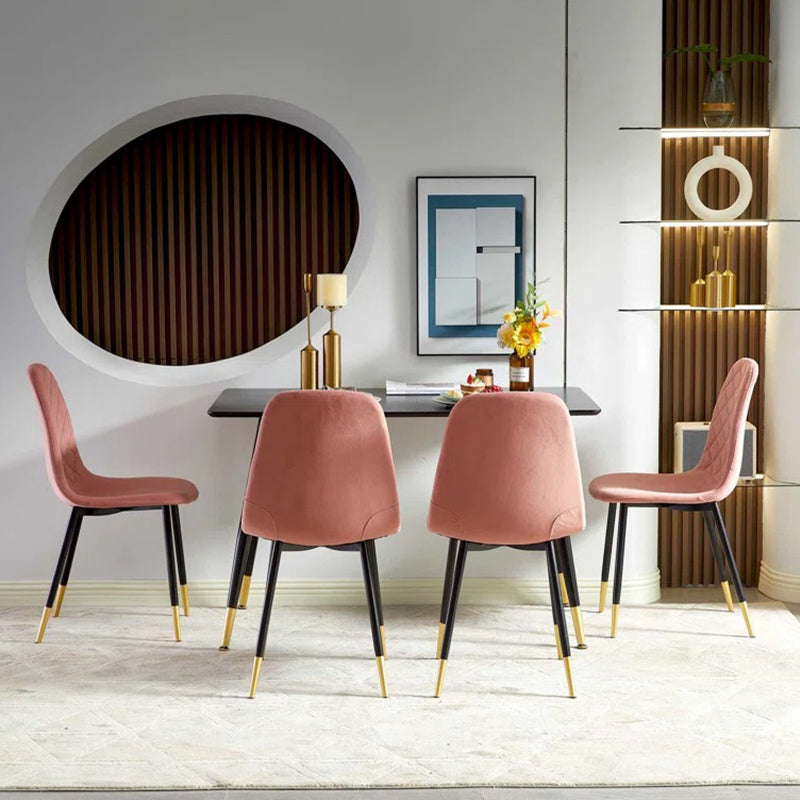 4-seater dining table set with 4 ergonomic chairs