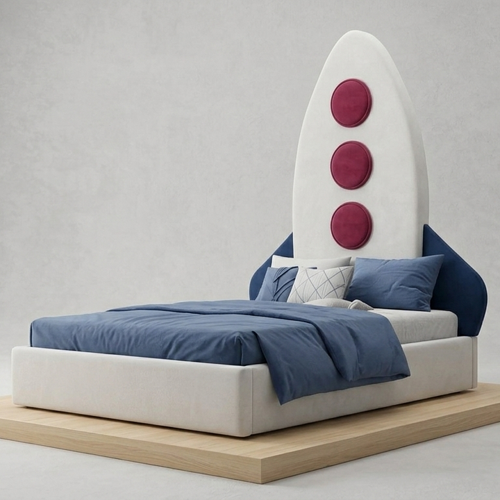 Plane Kids Bed Without Storage | King