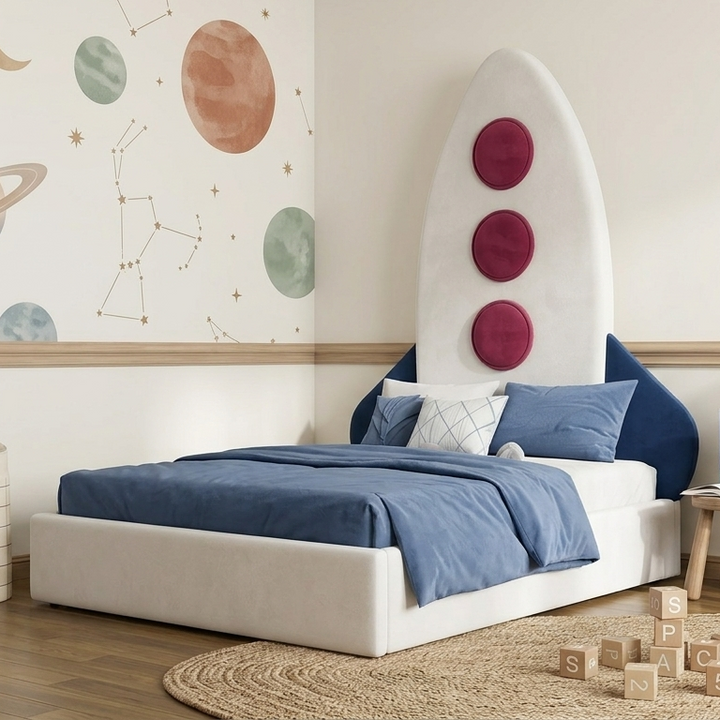 Plane Kids Bed Without Storage | King